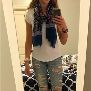 Vera Bradley fringe scarf